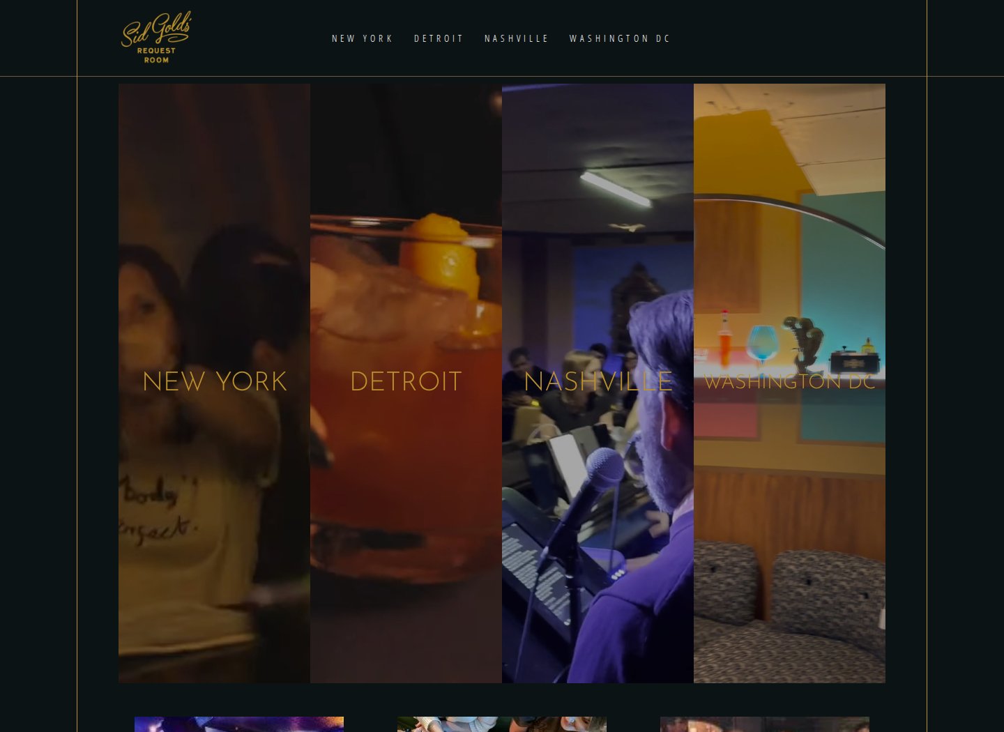 Sid Gold’s Request Room website